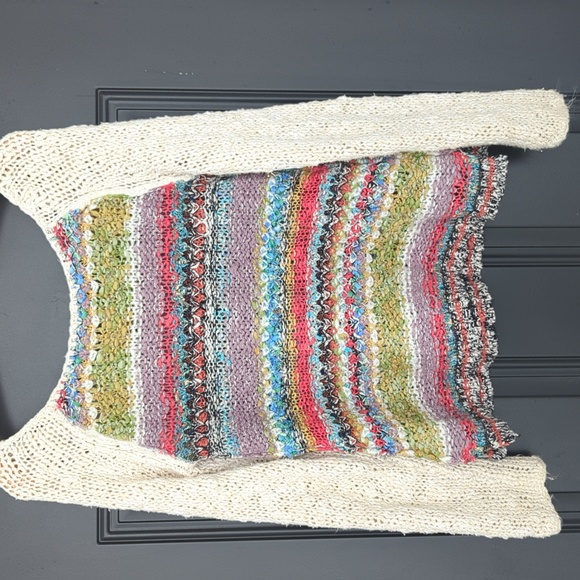 Free People loose knit scoop neck sweater size XS - Picture 7 of 8